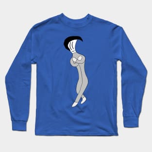 Happy and Styling Positive Dance Pose Long Sleeve T-Shirt